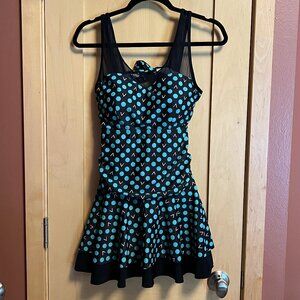 Retro Women's Swim Dress: Size Medium